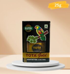 Tota Gold 100% Pure Hing Crystals - 100% Natural Gluten Free Hing / Asafoetida (Organic): 25g