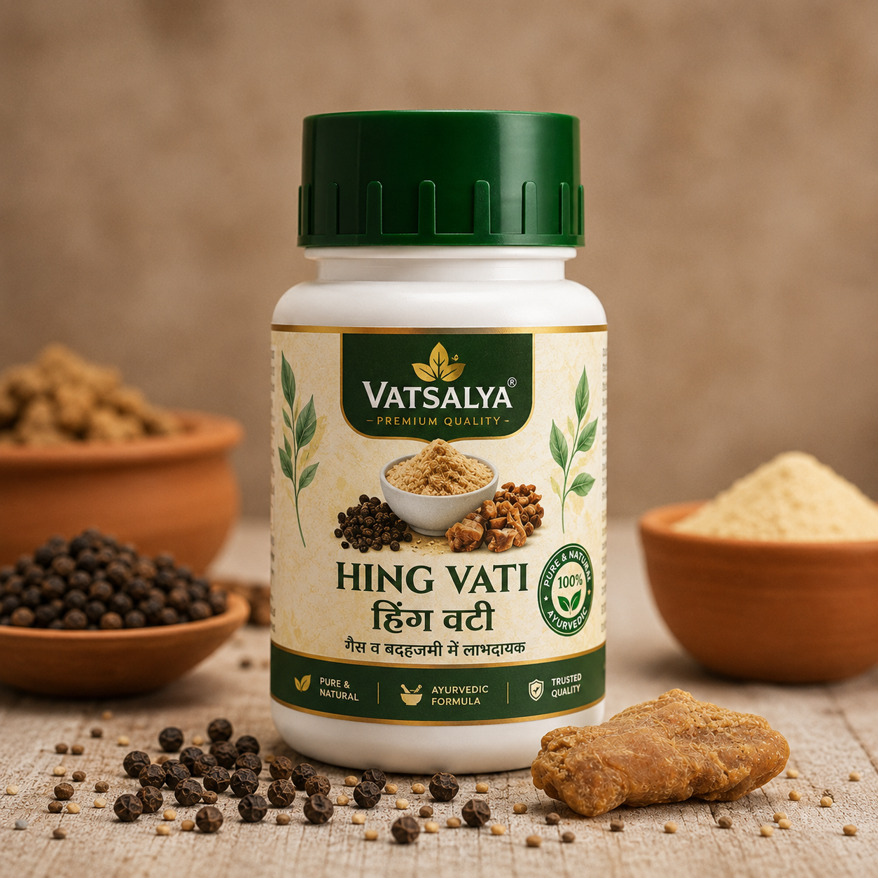 Vatsalya Hing Vati – Premium Ayurvedic Digestive Tablets